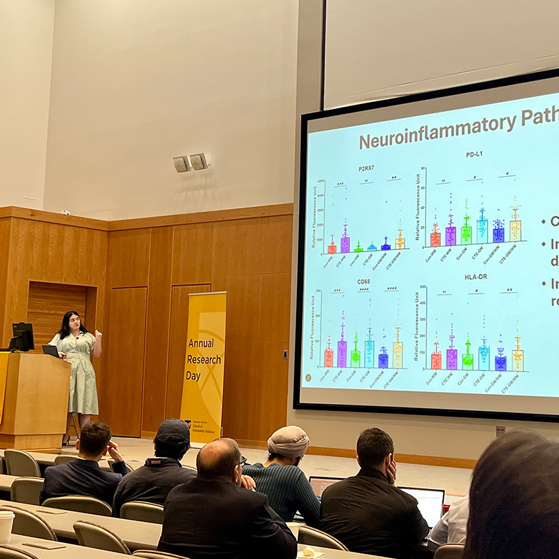 Caitlin Tice presents research on stage